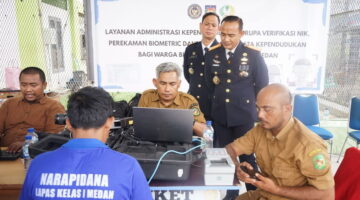 Lapas Kelas I Medan Hadirkan Layanan Administrasi Kependudukan bagi 604 WBP, Wujud Nyata Pelayanan Prima HBP ke-62