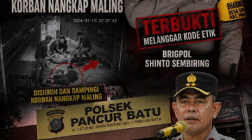 Kapolda Sumut Diminta Mutasi dan Copot Brigpol Shinto dari Polsek Pancur Batu